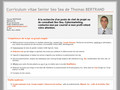 Cv senior rfrencement de Thomas BERTRAND